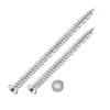 Tornillos Autorroscantes de Acero Inoxidable 410 Tornillos Autorroscantes Ranurados Estilo Alemán para Instalación de Puertas y Ventanas con Tornillos Autorroscantes Ranurados