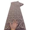 Tela de Encaje Adornada con Lentejuelas de Perlas Vestido de Novia Vestido Material DIY Encaje Tubo Cuentas Malla Bordado
