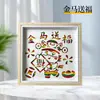 Kit de materiais de arte para tecelagem de bambu, pintura decorativa estilo chinês novo, ornamentos de bambu artesanais culturais e criativos, artesanato DIY