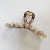 Pinza de tiburón extragrande con un toque de alta gama, pinza para el cabello exquisita y robusta para la parte posterior de la cabeza, adecuada para cabello grueso
