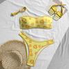 2025 Nuevo Bikini de Comercio Exterior Transfronterizo Europeo y Americano de Comercio Exterior sin Tirantes Sexy Bikini Traje de Baño Ropa de Baño Mujeres Xingcheng