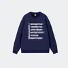 Moletom Streetwear Pesado Estampa de Letras Americanas Marca Tendência Gola Redonda Feminino 2026 Novo Design Solto Blusa de Manga Longa