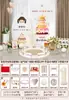 Montaje de Escena de Decoración para Primer Cumpleaños Estilo Coreano, Accesorios para Cumpleaños de Bebé Luna Llena y Cien Días, Fondo de Tablero de KT para Niños y Niñas