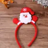 Decoraciones Creativas de Navidad Hebilla de Cabeza Manos Arriba Luminosa Hebilla de Cabeza de Papá Noel Regalo para Niños Accesorios para Ambiente de Fiesta