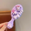 Peine de gel de silicona suave para niños coreanos jardín de infantes no daña el cabello lindo peine redondo regalo para niña regalos de Año Nuevo