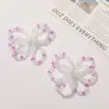 Acessórios de laço dopamina doces e femininos DIY grampo de cabelo com miçangas trançado à mão material para acessórios de cabelo feminino atacado