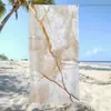Popular Toalla de Playa Mármol Encantadora de Amazon Transfronteriza Temu Shein Dropshipping Toalla de Baño Secado Rápido Toalla Deportiva