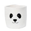 Cesta de armazenamento redonda feita à mão com desenho de urso, acabamento de mesa, cesta de armazenamento em estoque, geração 1451