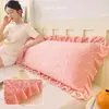Funda de Almohada Larga Doble Acolchada de Vellón de Leche de Invierno 1.5m Más Terciopelo Funda de Almohada Larga para Pareja de Vellón de Coral 1.2m 1.8m