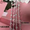 Nova cortina de grânulo de cristal acrílico conectada cadeia de grânulos de casamento guia de estrada layout de palco decoração da árvore de Natal adereços octogonais