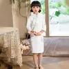Traje Tang Seleccionado Cuidadosamente Cheongsam Étnico Vestido de Princesa Otoño Nuevo Ropa para Niños Han Dinastía Mejorada Ropa para Niños Cheongsam Antiguo