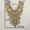 Encaje bordado lentejuelas collar decorativo con cuentas DIY costura cheongsam accesorios para ropa de escenario y danza accesorios