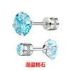 Pendientes de Zirconia Transfronterizos Joyería de Gama Alta Nicho Pendientes de Hélice para Oreja Metal Pendientes de Gama Alta Tachuelas para Oreja Venta al por Mayor