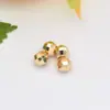 Contas de Cobre Banhado a Ouro 18K com Padrão Laser de Rombos Pequenas Contas Douradas Acessórios para Montagem de Pulseiras de Cristal DIY Contas com Cantos Cortados Disco