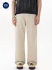 Ropa para Hombre Muqiu 2026 Nuevo Estilo Americano Lona de Perla Marca de Moda Pantalones Casuales para Hombre, Estilo Old Money, Corte Relajado Pantalones de Commuter