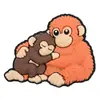 Macaco Pequeno de Desenho Animado Borracha Macia de PVC Charms para Sapatos Fivela de Sapato Decoração Criativa Feito à Mão DIY Acessórios Atacado