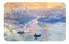 Famosa Pintura Mundial Pegatina Magnética Suave para Refrigerador Noche Estrellada y Lunar Recolector Pintura al Óleo Arte Rectangular Vidrio de Cristal Pegatina Decorativa para Refrigerador