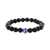 Pulsera de cuentas de jade de 8 mm ojo de diablo trae buena suerte y buenos deseos a Europa y Estados Unidos joyería popular venta al por mayor