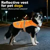 Colete refletor para animais de estimação para uso noturno, anti-perda para cães, adequado para todas as estações, feito de tecido Oxford, resistente ao desgaste e a rasgos, adequado para cães pequenos, médios e grandes