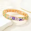 En Stock Suministro Directo de Fábrica Pulsera de Esmalte con Flores 3D, Pulsera de Esmalte Floral Hueco, Estilo Chino Accesorios Hanfu al por Mayor