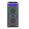 Luzes de Linha Duplas de 8 polegadas Canto de Karaoke Doméstico Luzes RGB Áudio Bluetooth Alto-falante de Festa Bluetooth