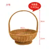 Envío Transfronterizo Cesta de Frutas para Picnic al Aire Libre con Patas Altas para Uso en Casa, Compras de Supermercado, Decoración, Almacenamiento y Cesta Tejida de Regalo