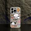 Adecuado para Funda de Teléfono Apple iPhone 17 Pro Max, Modelo Nuevo 14, Sensación de Gama Alta, Cachorro con Graffiti Láser 13 Pro