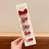 Presilha de Cabelo Infantil Dopamina Laço Fofo Pequena Presilha de Cabelo Clipe de Bolsa de Tecido para Bebê Flores de Desenho Animado Laterais Presilha Fina para Cabelo