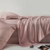 Colcha Fina Minimalista de Luxo Leve Cor Sólida 60 Fios Lyocell Lenzing Tencel Solteiro/Casal Sedosa para Dormir Nu Ar Condicionado Lavável à Máquina
