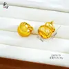 Colgante de Calabaza Dorada Antigua Dorado Mate Colgante que Conserva el Color Pulsera de Cuerda Trenzada Hecha a Mano DIY Colgante de Collar