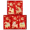 Bolsa Roja de Sobres de Año Nuevo 2027 Nuevo Estilo Año del Cordero Billetera de Dinero de la Suerte 5D Visual Creativo Zodiaco Festival de Primavera Bolsa Roja de Sobres de Año Nuevo