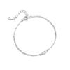 Pulseira Fashion e Moderna em Prata de Lei S925 para Mulheres, Luxo Leve com Cravação de Zircônia, Design de Nicho Versátil, Joia de Mão Elegante e Exquisite