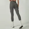[Huijin] Pantalones de Yoga de Cintura Alta para Trabajo con Bolsillos, Estilo Europeo y Americano, Secado Rápido, Elásticos, para Fitness, con Forma de Melocotón en Cadera