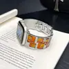 Diseño de Clip de Papel Correa de Cremallera de Metal Adecuada para Apple iWatch Generación 11 10/987Ultrase