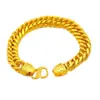 Vietnam oro arena galvanoplastia oro real moda masculina dominante pulsera de jefe joyería transmisión en vivo comercio electrónico suministro de fábrica venta al por mayor