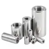 Acero Inoxidable 304 Tuerca Redonda Extendida Varilla Roscada Barra Roscada Espesor Aumentado Conector Cilíndrico Tuerca de Conexión Tapa de Tornillo