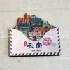 Imán de Refrigerador de Madera de Yunnan Souvenir de Viaje Atracciones de la Ciudad Punto de Referencia Cultural y Creativo Atracción Magnética