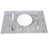 Fabricante Europeu PVC Tecido Jogo Americano Antiderrapante Ocidental Jogo Americano Isolamento Térmico para Mesa de Jantar Isolamento Térmico Bicolor Atacado Transfronteiriço