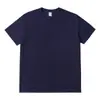 Camiseta de algodão pesada de verão 230g masculina ombro cor sólida camisa base manga curta amantes marca de moda roupas manga meia