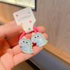 Anillo para el cabello de color fluorescente para niños, linda banda de goma para el cabello con dibujos animados, cuerda para el cabello, pequeño accesorio para el cabello con cola de caballo