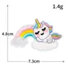 Bordado por Computadora Parche de Bordado Rosa Dibujo Animado Lindo Sonriente Flor Animal Insignia Parche para Planchar Venta al por Mayor
