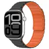 Adecuado para Apple Watch Banda de Reloj Magnética de Silicona de Tres Perlas Armadura Banda de Reloj Magnética de Tres Perlas