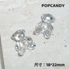 Urso de lantejoulas Tide play bonito multi-cor meia DIY acessórios acessórios de vestuário brincos cadeia de telefone móvel chaveiro resina