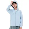 Ropa de protección solar original de hilo de seda helada para niños UPF50+ para verano, ultraligera, transpirable, con sensación fresca, para niños y niñas al aire libre