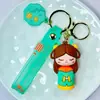 Figuritas de llavero de goma blanda de anime de dibujos animados, colgantes para mochila, accesorios para bolsos, pequeños adornos, al por mayor en stock para tiendas