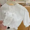 ¡Limón Salado SevenOriginal! Conjunto súper lindo para niñas, nuevo estilo de otoño, camisa de encaje de manga larga para niños y pantalones con volantes