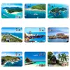 Hitos de la Isla de Sanya: Isla Wuzhizhou, Acantilado Marino Tianya, Arrecife Nanshan Imanes de Nevera de Vidrio Culturales y Creativos Decoraciones de Souvenir