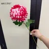 Flor Artificial de Crisantemo Garra de Dragón de Tallo Único, Dalia, Crisantemo Bola, Producto Transfronterizo Más Vendido, Flores para Proyectos, Arreglos Florales para Sacrificios, Venta al por Mayor de Comercio Exterior