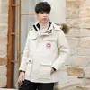 Jaqueta de Penas Masculina Transfronteiriça, Roupa de Trabalho Masculina, Espessada, Jaqueta de Inverno Casual Tendência Juvenil para Homens e Mulheres, Casaco Quente para Casal, Tendência