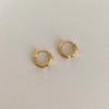 Aretes Pequeños de Bambú y Cuerno de Vaca para Mujer, Nicho Retro, Moda, Personalidad, Sencillos, Tendencia Ins, Celebridad de Internet, Elegante, Estilo Frío, Hebilla de Oreja